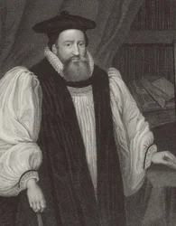 Portret van George Abbot, aartsbisschop van Canterbury